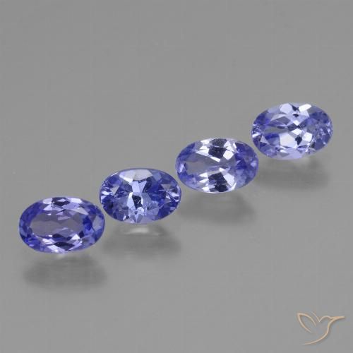 2.00ctw Natürlicher Intensives Violettblau Tansanit, Oval, VS