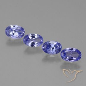 2.00 ct natürliche Intensives Violettblau Tansanit-Edelsteine, Oval, VS