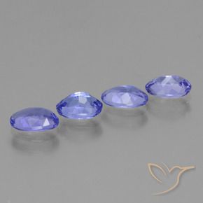 2.00 ct natürliche Intensives Violettblau Tansanit-Edelsteine, Oval, VS