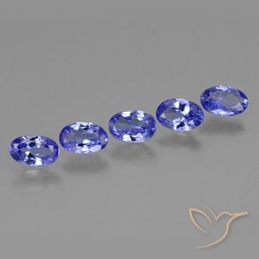2.19 ct natürliche tiefblau Tansanit-Edelsteine, Oval, VS