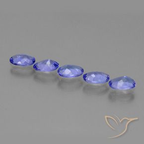 2.19 ct natürliche tiefblau Tansanit-Edelsteine, Oval, VS