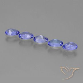 2.24 ct natürliche Intensives Violettblau Tansanit-Edelsteine, Oval Schliff, VS