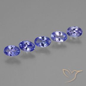 1.91 ct natürliche Intensives Violettblau Tansanit-Edelsteine, Oval, VS
