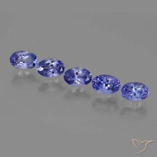 2.63ctw Natürlicher violett-blau Tansanit, Oval, VS