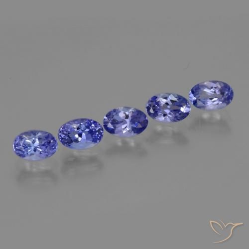 2.63 ct natürliche violett-blau Tansanit-Edelsteine, Oval, VS