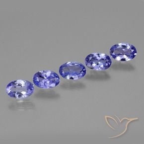 2.25 ct natürliche Intensives Violettblau Tansanit-Edelsteine, Oval, VS