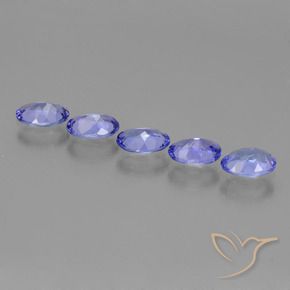 2.25 ct natürliche Intensives Violettblau Tansanit-Edelsteine, Oval, VS