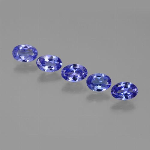1.92 ct natürliche Tiefviolettes Blau Tansanit-Edelsteine, Oval Schliff, VS