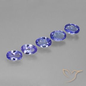1.94 ct natürliche Intensives Violettblau Tansanit-Edelsteine, Oval, VS