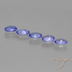 1.94 ct natürliche Intensives Violettblau Tansanit-Edelsteine, Oval, VS