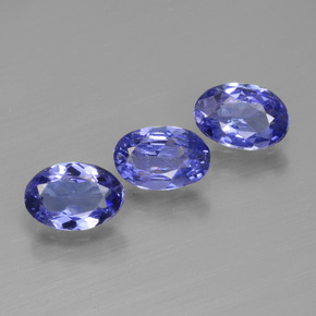 1.50 ct natürliche Intensives Violettblau Tansanit-Edelsteine, Oval Schliff, VS