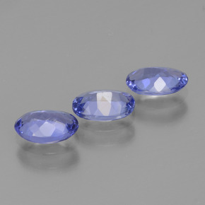 1.50 ct natürliche Intensives Violettblau Tansanit-Edelsteine, Oval Schliff, VS