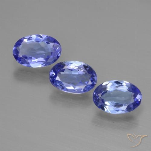 1.65ctw Natürlicher Intensives Violettblau Tansanit, Oval, VS