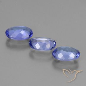 1.65 ct natürliche Intensives Violettblau Tansanit-Edelsteine, Oval, VS
