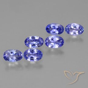 2.45 ct natürliche Intensives Violettblau Tansanit-Edelsteine, Oval, VS