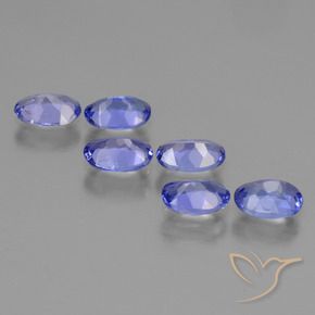2.45 ct natürliche Intensives Violettblau Tansanit-Edelsteine, Oval, VS