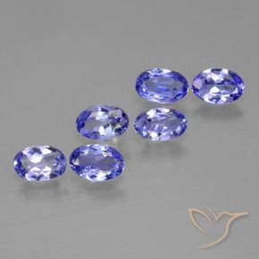 2.02 ct natürliche Intensives Violettblau Tansanit-Edelsteine, Oval, VS