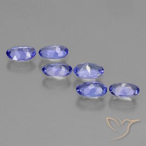 2.02 ct natürliche Intensives Violettblau Tansanit-Edelsteine, Oval, VS