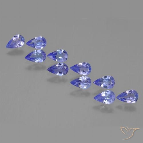 1.96ctw Natürlicher Mittelblau Tansanit, Birnenform, VS