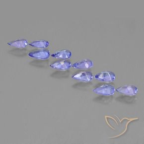 1.96 ct natürliche Mittelblau Tansanit-Edelsteine, Birnenform, VS