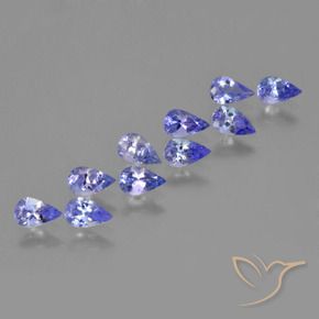 2.35 ct natürliche Mittelblau Tansanit-Edelsteine, Birnenform, VS