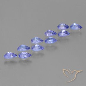 2.09 ct natürliche Intensives Violettblau Tansanit-Edelsteine, Birnenform, VS