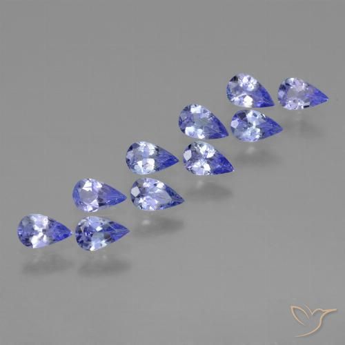 1.96ctw Natürlicher Intensives Violettblau Tansanit, Birnenform, VS