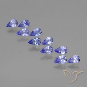 2.09 ct natürliche Intensives Violettblau Tansanit-Edelsteine, Birnenform, VS