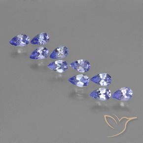 2.21 ct natürliche Intensives Violettblau Tansanit-Edelsteine, Birnenform, VS
