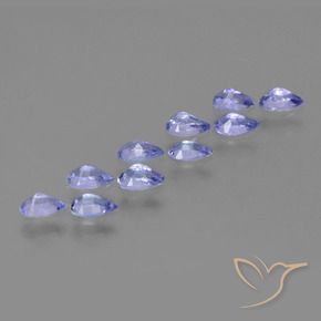 2.21 ct natürliche Intensives Violettblau Tansanit-Edelsteine, Birnenform, VS