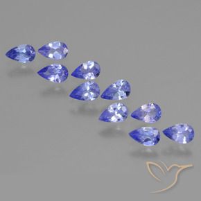 1.99 ct natürliche Elektrisches Blau Tansanit-Edelsteine, Birnenform, VS