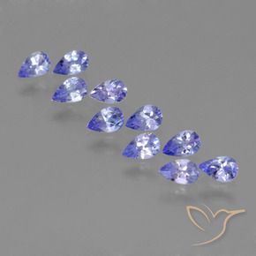 2.06 ct natürliche Mittelblau Tansanit-Edelsteine, Birnenform, VS