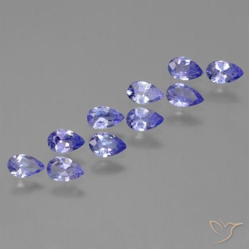 1.88ctw Natürlicher Intensives Violettblau Tansanit, Birnenform, VS