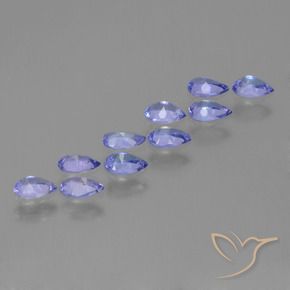 1.88 ct natürliche Intensives Violettblau Tansanit-Edelsteine, Birnenform, VS