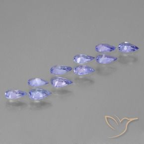 1.73 ct natürliche Intensives Violettblau Tansanit-Edelsteine, Birnenform, VS