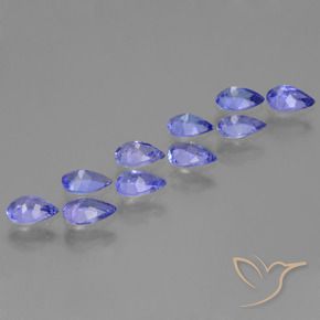 3,77 ct natürliche blauer Tansanit-Edelsteine, Birnenform, VS