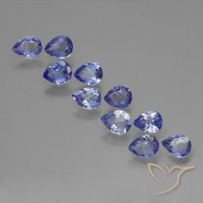 2.32 ct natürliche Mittleres Marineblau Tansanit-Edelsteine, Birnenform, VS