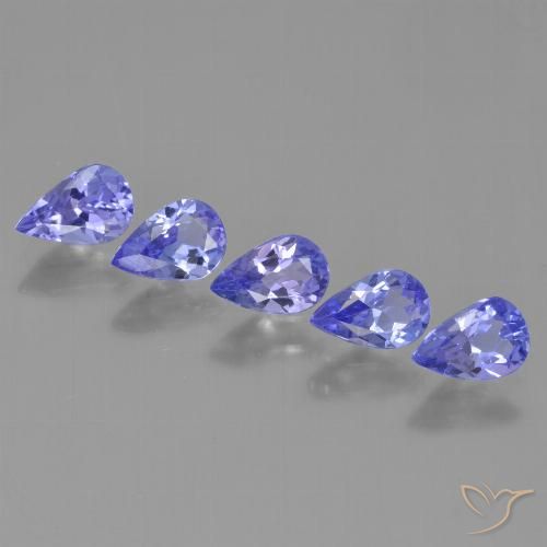 2,11 ct natürliche blauer Tansanit-Edelsteine, Birnenform, VS