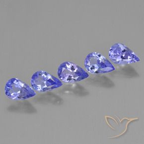 2,11 ct natürliche blauer Tansanit-Edelsteine, Birnenform, VS