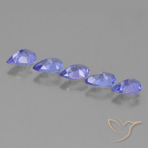 2,11 ct natürliche blauer Tansanit-Edelsteine, Birnenform, VS