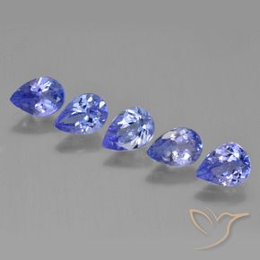 3.22 ct natürliche tiefblau Tansanit-Edelsteine, Birnenform, VS