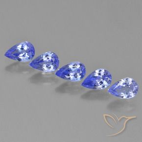 2.24 ct natürliche Mittelblau Tansanit-Edelsteine, Birnenform, VS