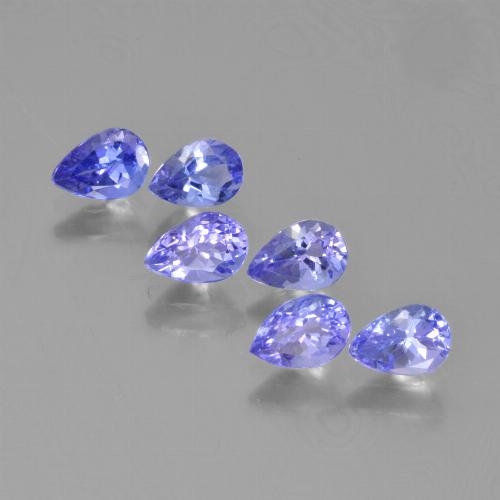 2,46 ct natürliche blauer Tansanit-Edelsteine, Birnenform, VS