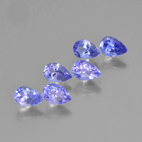 2,46 ct natürliche blauer Tansanit-Edelsteine, Birnenform, VS