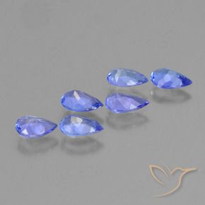 1.90 ct natürliche violett-blau Tansanit-Edelsteine, Birnenform, VS