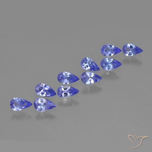 1.72 ct natürliche tiefblau Tansanit-Edelsteine, Birnenform, VS