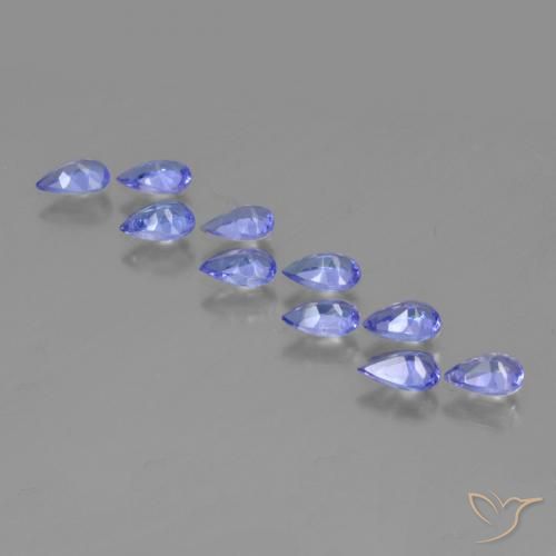 1.72 ct natürliche tiefblau Tansanit-Edelsteine, Birnenform, VS