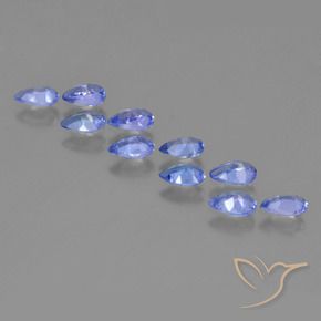 1.86 ct natürliche tiefblau Tansanit-Edelsteine, Birnenform, VS