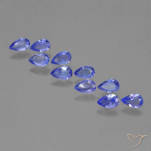 1.96ctw Natürlicher Intensives Violettblau Tansanit, Birnenform, VS