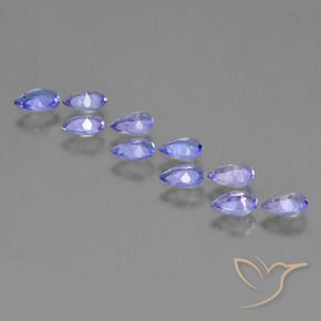 1.89 ct natürliche Intensives Violettblau Tansanit-Edelsteine, Birnenform, VS